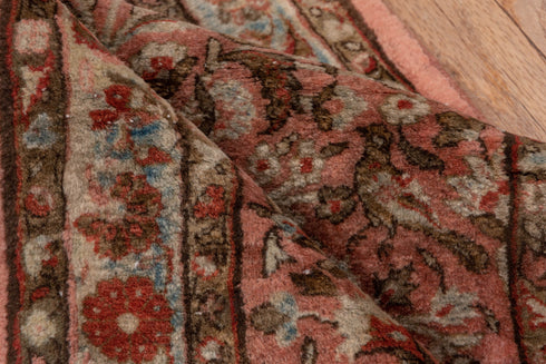 Antique Kashan Runner Rug (2' x 6')